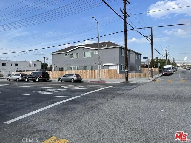 a car parked on the side of a street