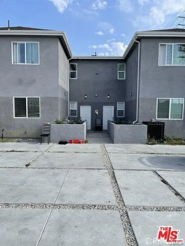 a front view of a building with entryway