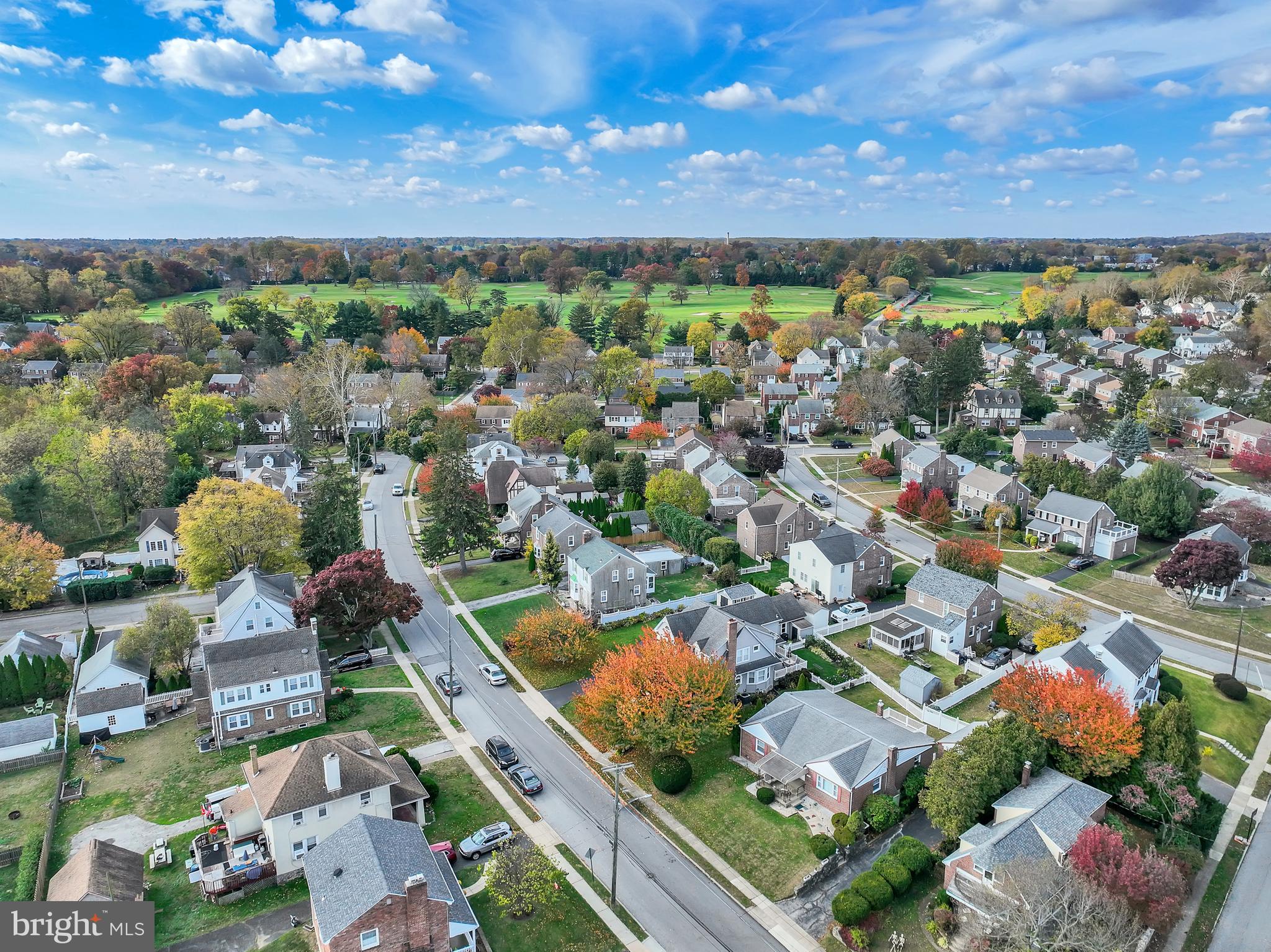 104 Gilmore Road Havertown, PA 19083 - Photo 46 of 47 an aerial view of residential houses with outdoor space