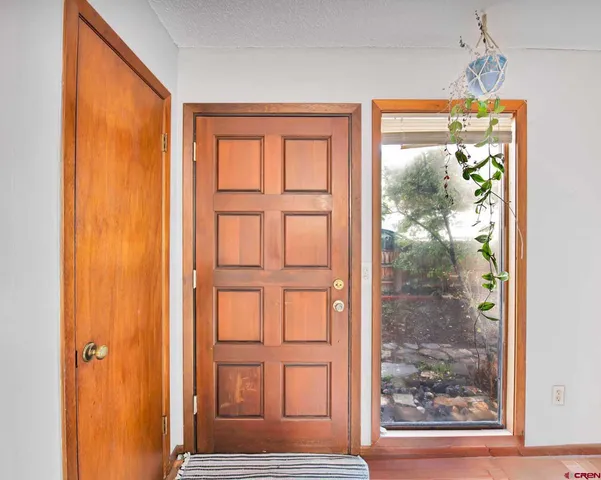 a view of front door