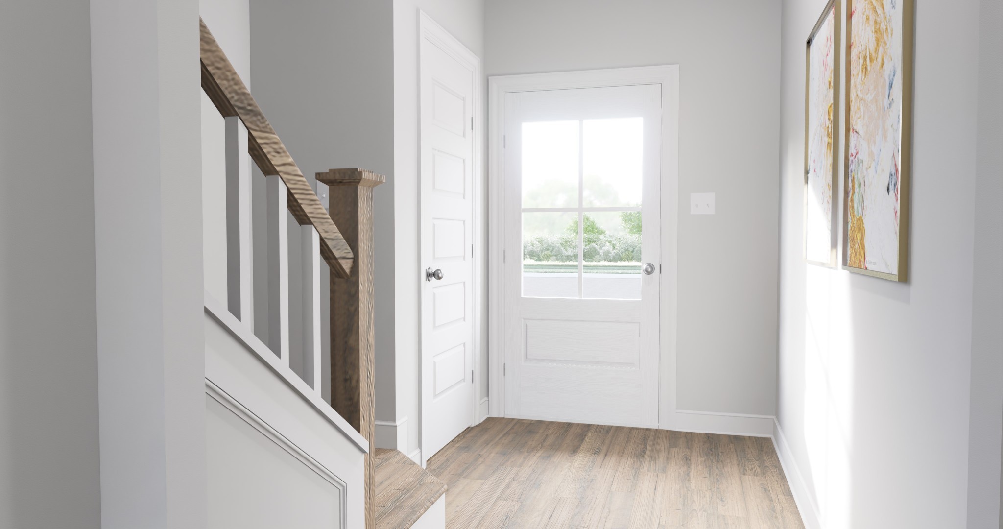 161 Rothwood Pvt Hendersonville, TN 37075 - Photo 23 of 29 a view of hallway with stairs and wooden floor