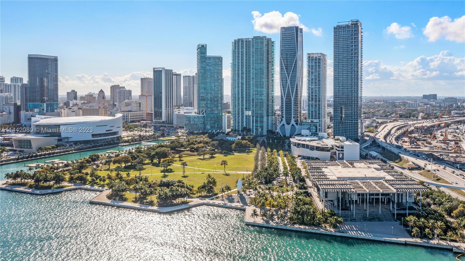 1040 Biscayne Boulevard, Unit 2107 Miami, FL 33132 - Photo 47 of 50 a view of a city with tall buildings