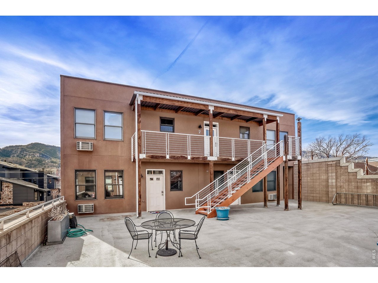 1715 15th Street, Unit 4 Boulder, CO 80302 - Photo 5 of 24 Upper level courtyard area looking at unit #4