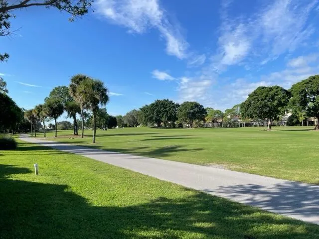 a view of a golf course