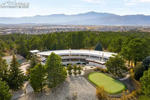 a view of a city with mountain view