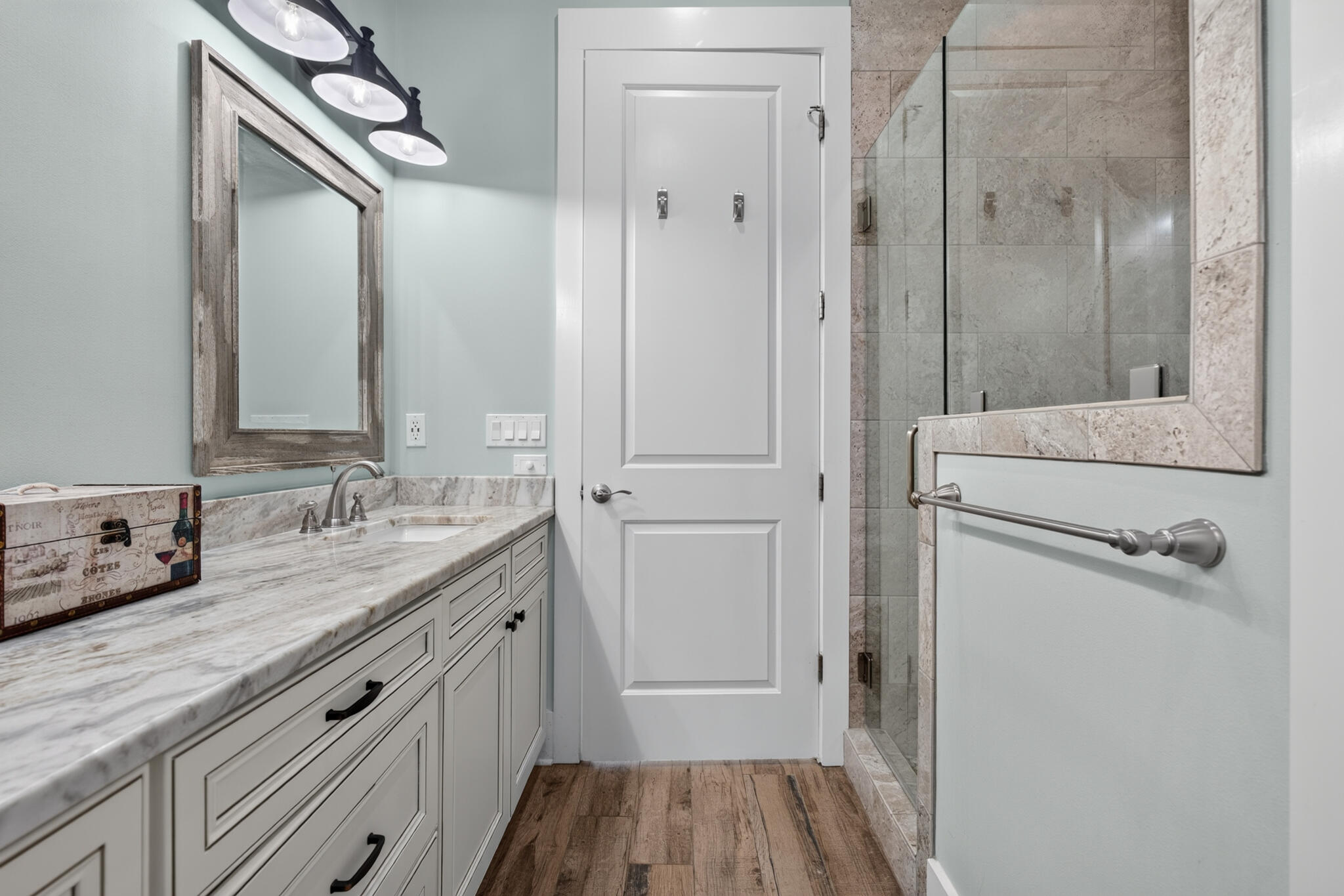 995 Airport Road, Unit 1 Destin, FL 32541 - Photo 30 of 62 Bed 1 vanity, shower & walkin closet