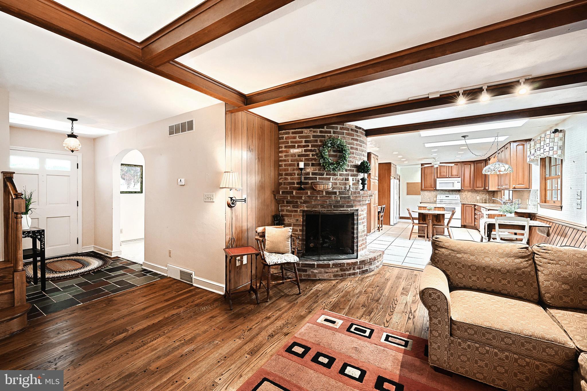 12 Stone Ridge Drive New Freedom, PA 17349 - Photo 28 of 69 Wood beams, unique rounded fireplace.