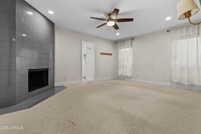 a view of an empty room