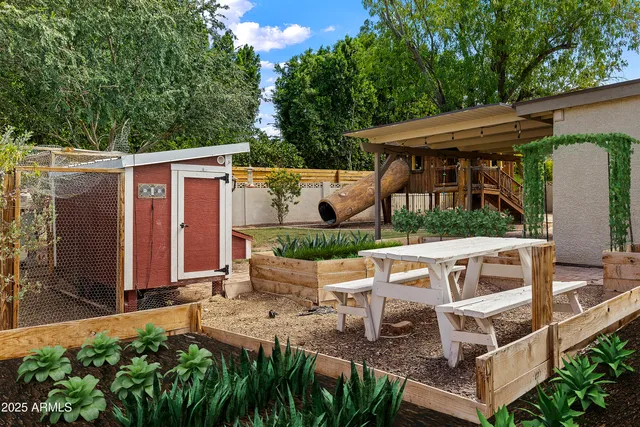 a spacious bathroom with a tub