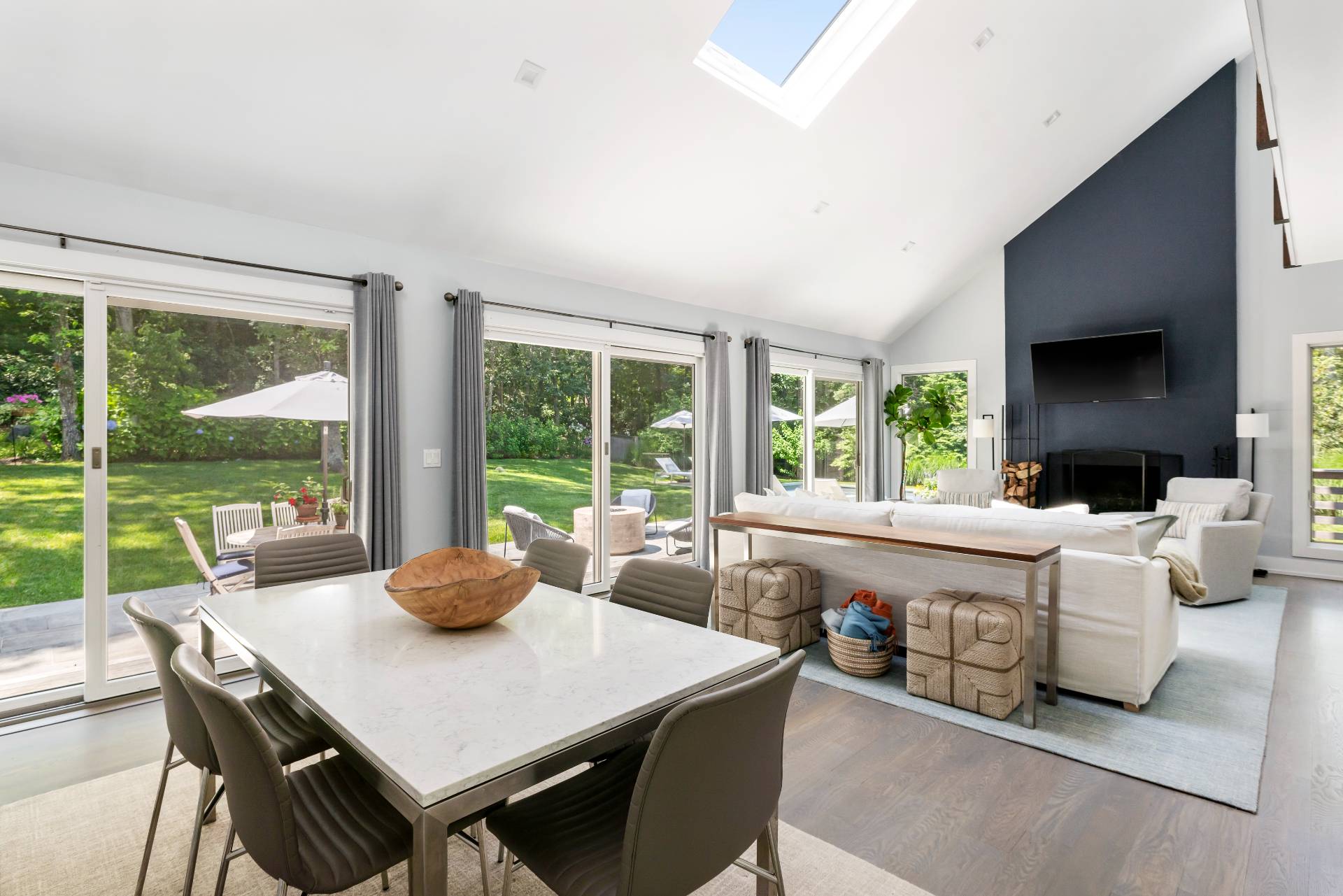27 Landfall Road East Hampton, NY 11937 - Photo 6 of 24 a living room with furniture and a large window