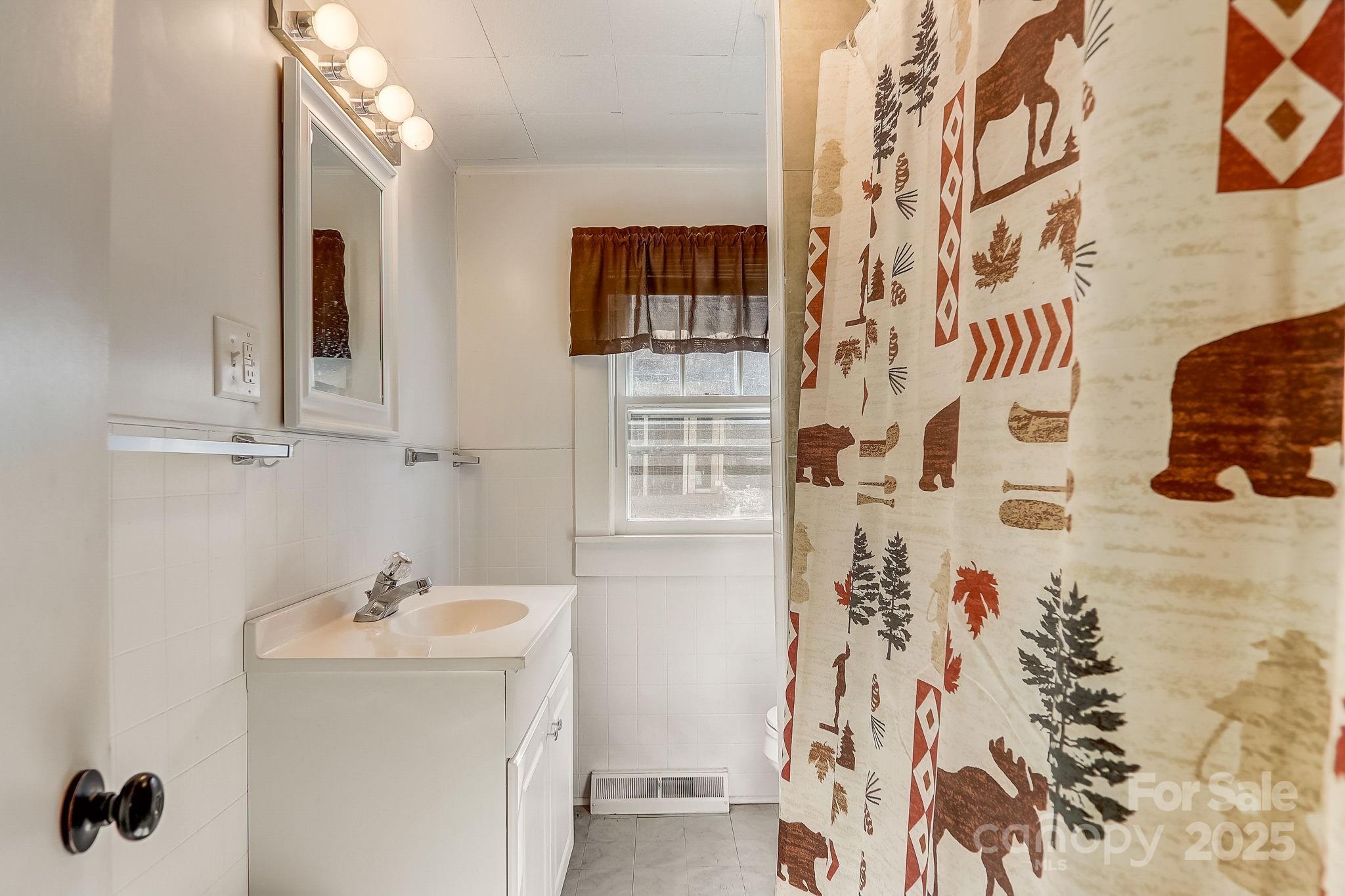 1639 Soco Road Maggie Valley, NC 28751 - Photo 11 of 15 a bathroom with a sink and mirror with toilet