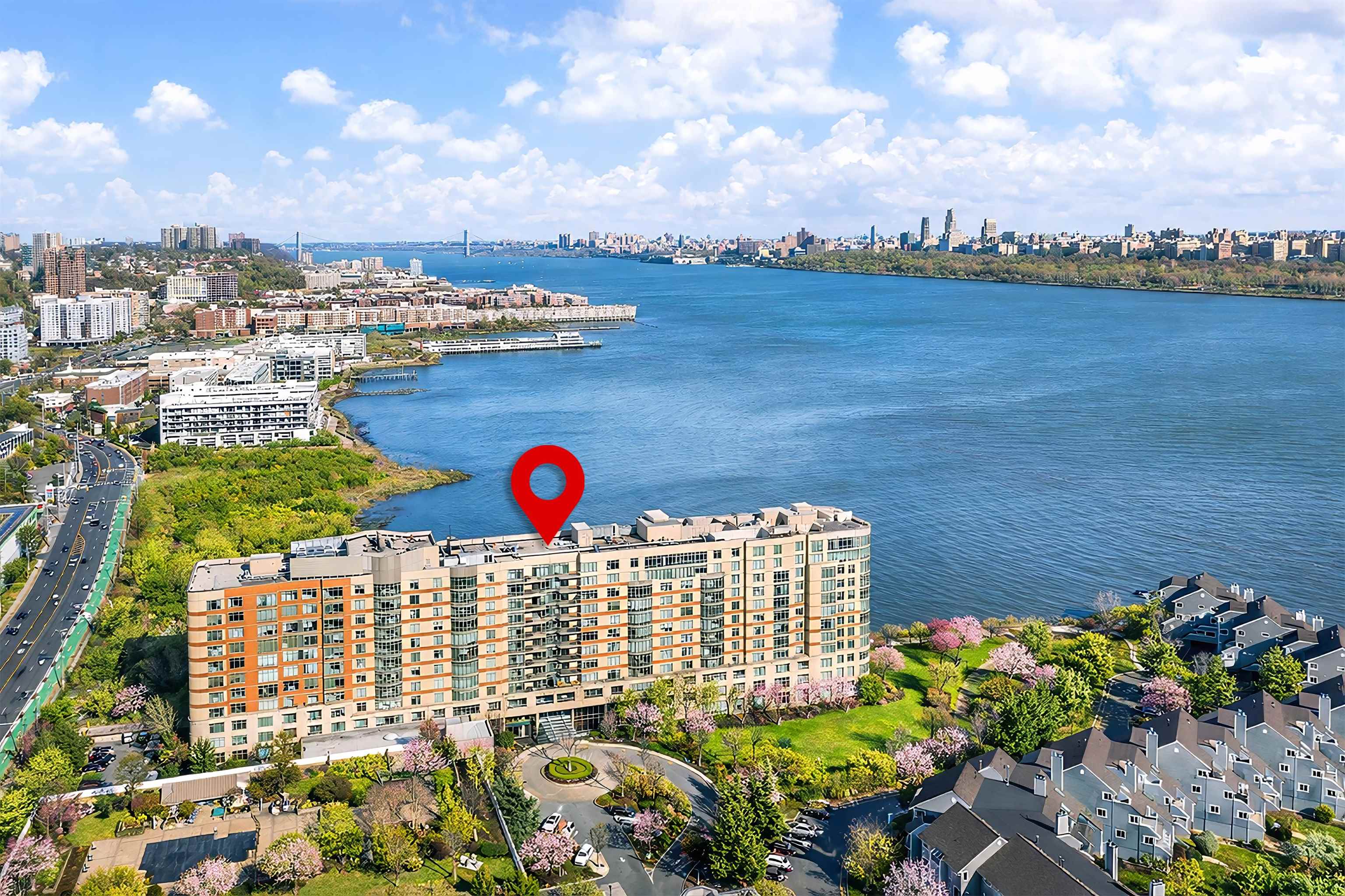 8100 River Road, Unit 1011 North Bergen, NJ 07047 - Photo 26 of 35 a view of a city and lake