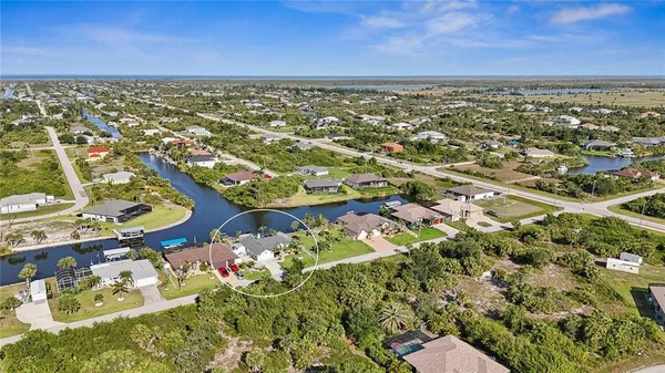 an aerial view of residential building with outdoor space