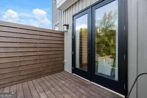 a view of outdoor space and deck