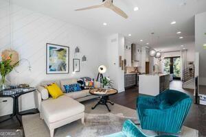 2328 Mason Drive Atlanta, GA 30316 - Photo 35 of 40 a living room with furniture and kitchen view