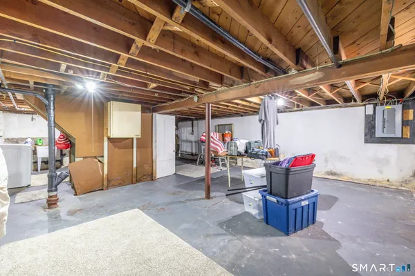 a view of storage and utility room