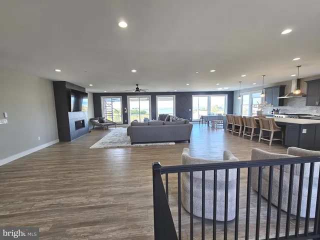 a view of a hallway with a white walls