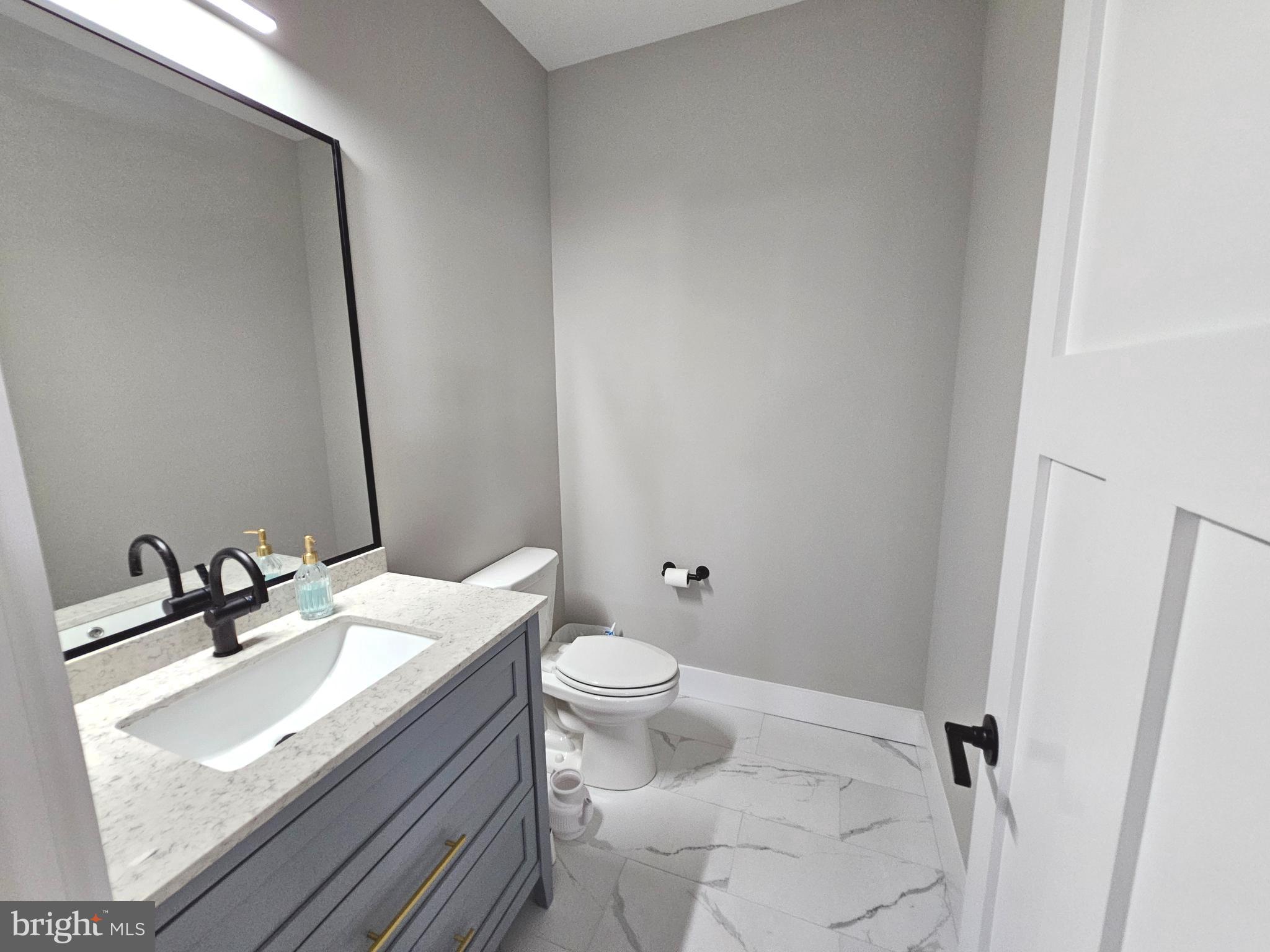 5 Warren Road Lewes, DE 19958 - Photo 60 of 76 a bathroom with a sink toilet and mirror
