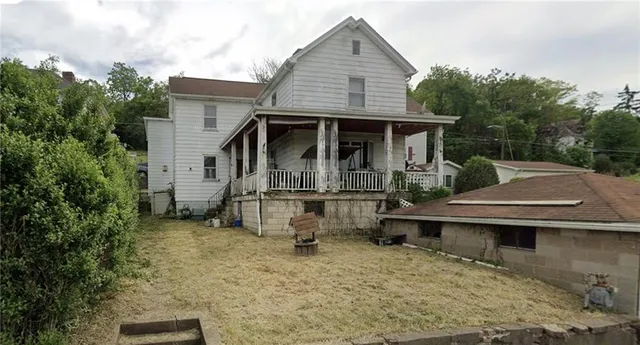 a backyard of a house