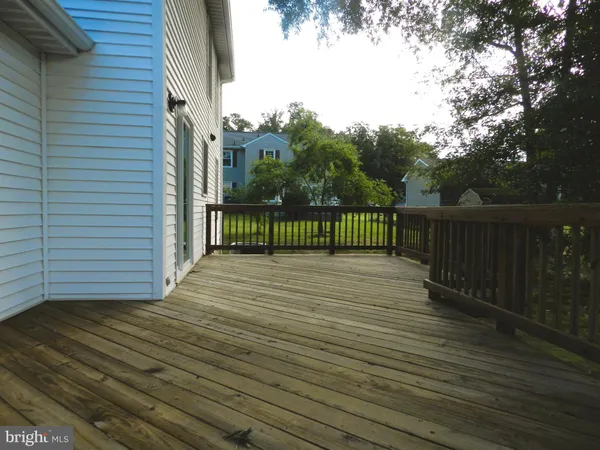 a view of a wooden deck