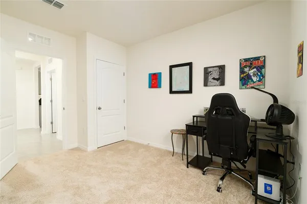 a big yard with lots of green space