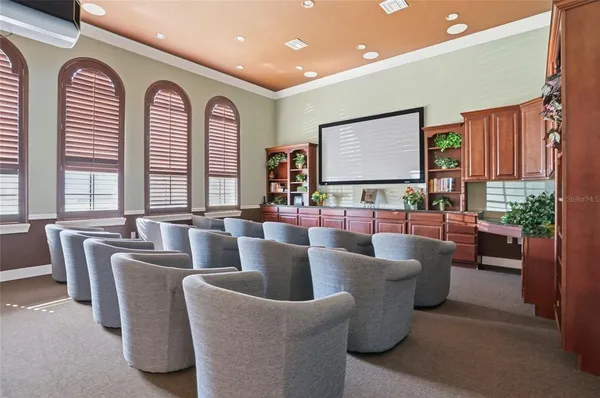 a view of a house with entertaining space