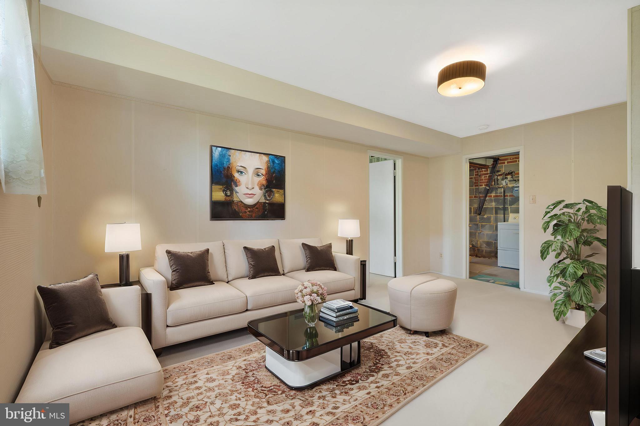 5304 Moultrie Road Springfield, VA 22151 - Photo 26 of 38 a living room with furniture rug and a potted plant