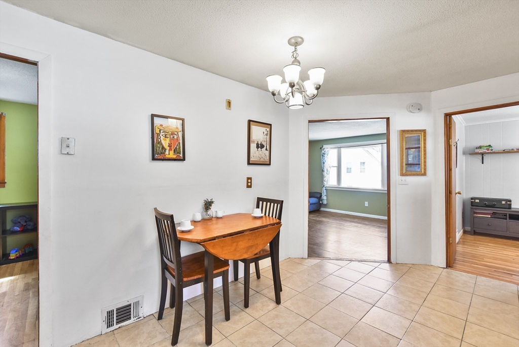 23 Harold Street Worcester, MA 01604 - Photo 9 of 32 a view of a dining room with furniture and chandelier