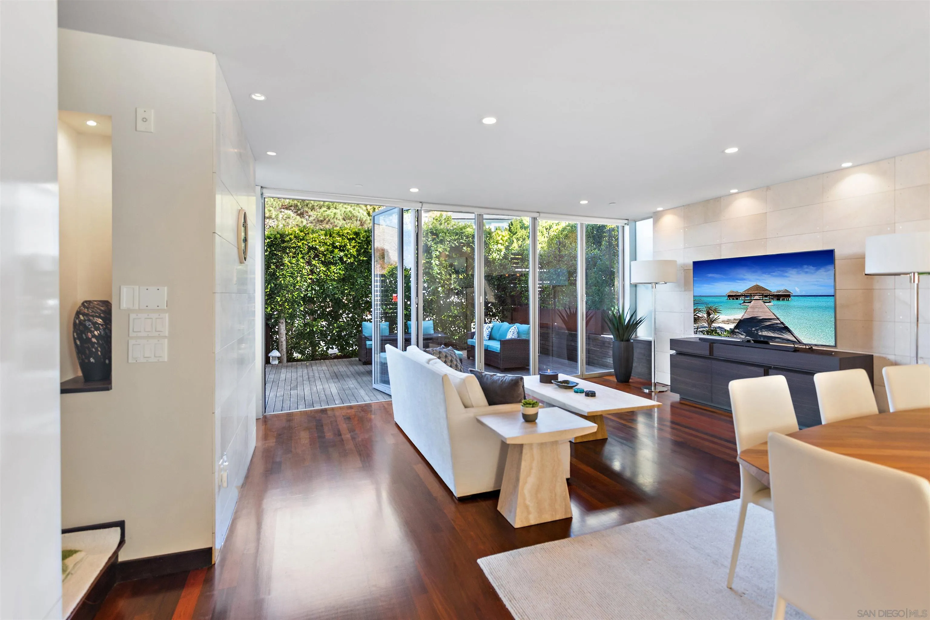 427 Ravina Street La Jolla, CA 92037 - Photo 29 of 36 a living room with furniture and a large window