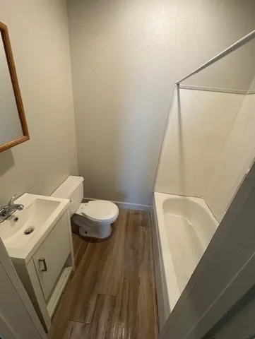 a bathroom with a sink and a toilet