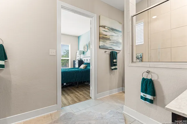 view of room with window and hardwood floor