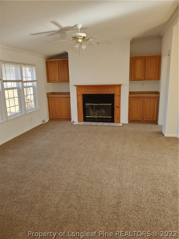 320 Ridge View Drive Cameron, NC 28326 - Photo 12 of 27 an empty room with furniture and a fireplace