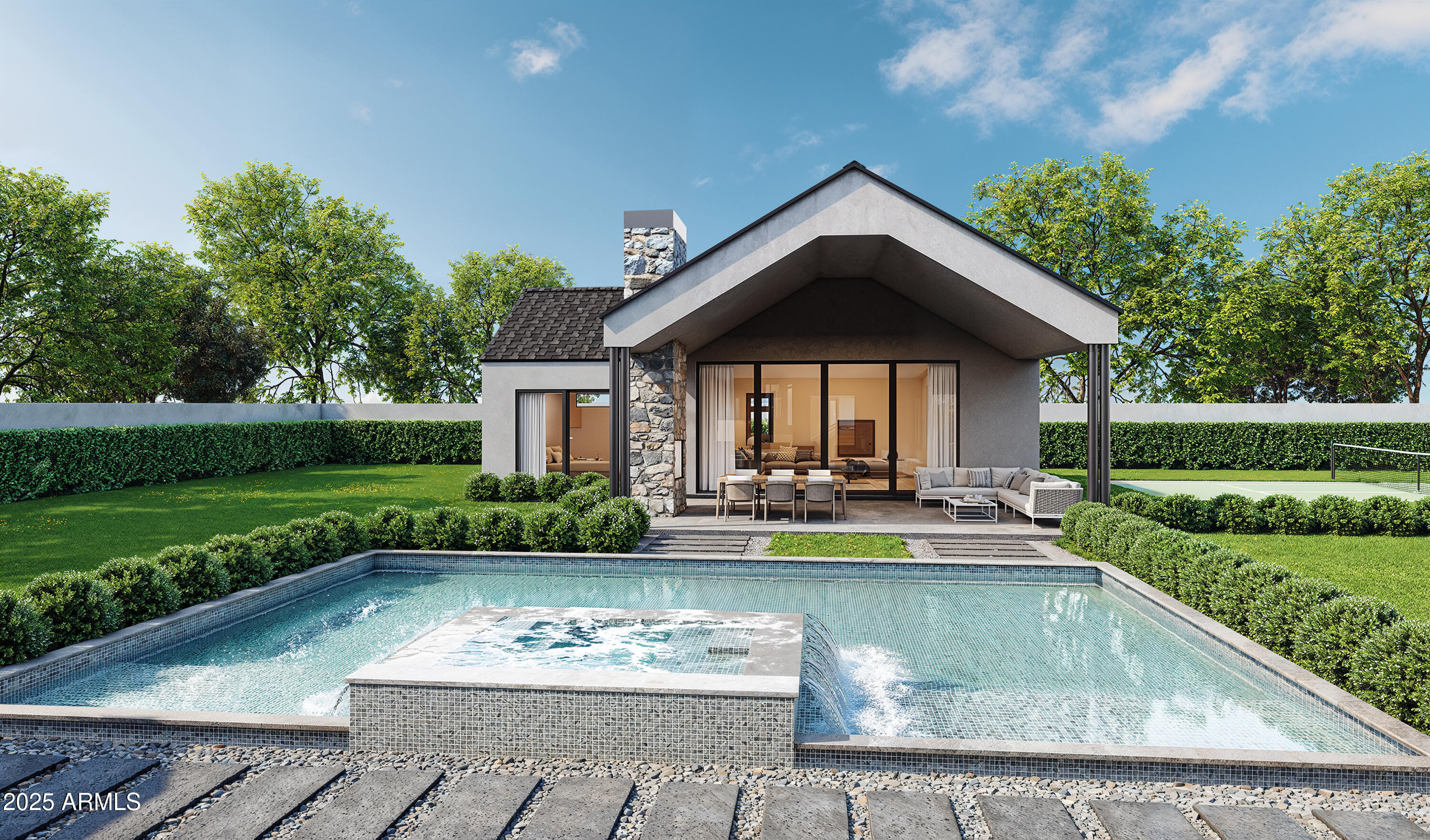 13402 North 79th Street Scottsdale, AZ 85260 - Photo 5 of 13 Backyard & Guest House Rendering