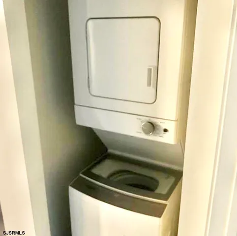 a close view of washer and dryer