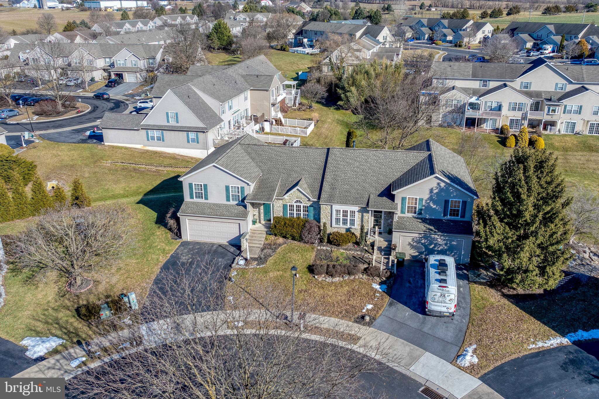 16 Pebble Creek Drive Lititz, PA 17543 - Photo 31 of 37 an aerial view of a house with a yard