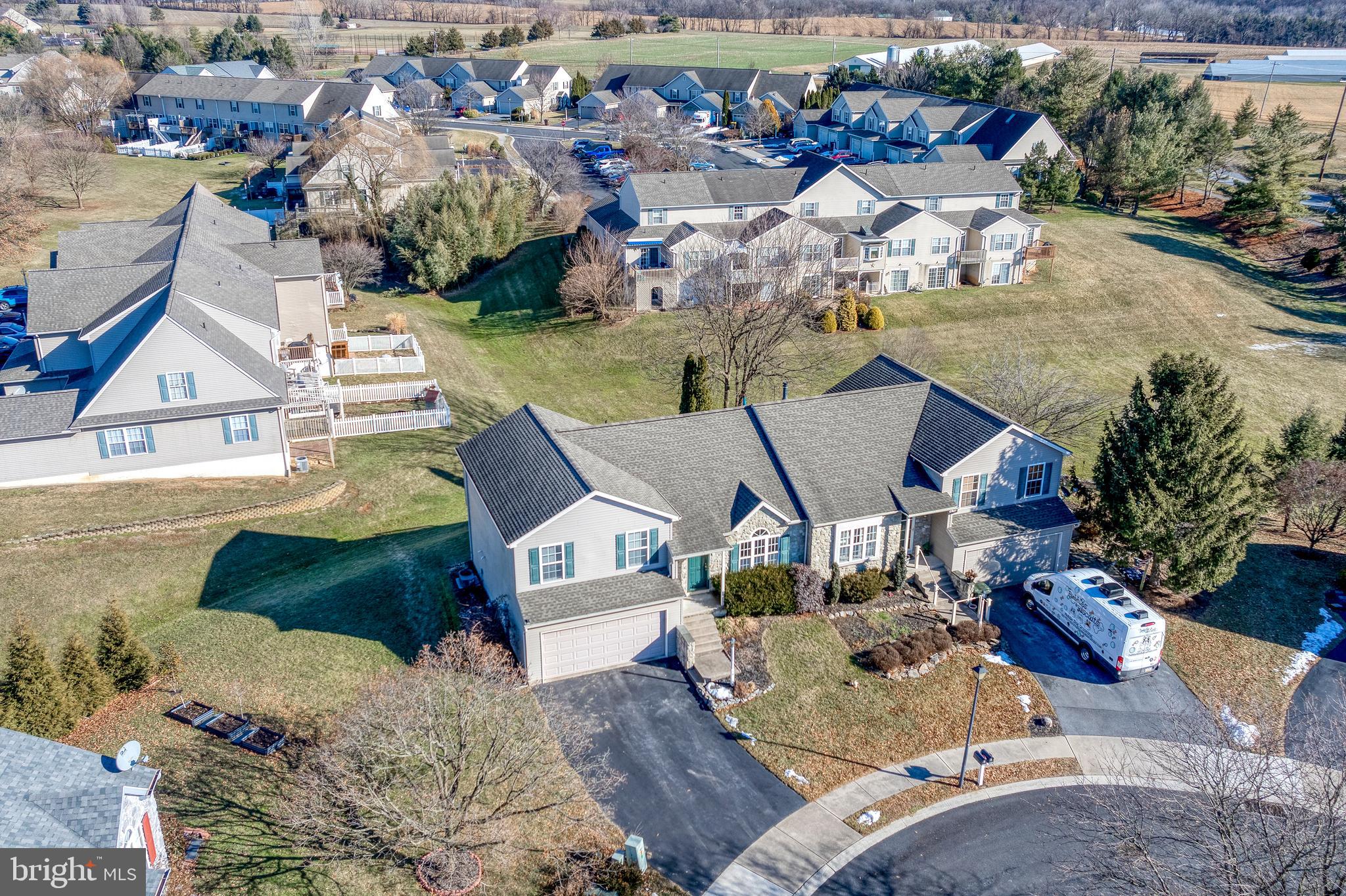 16 Pebble Creek Drive Lititz, PA 17543 - Photo 33 of 37 an aerial view of a house with a yard basket ball court and outdoor seating