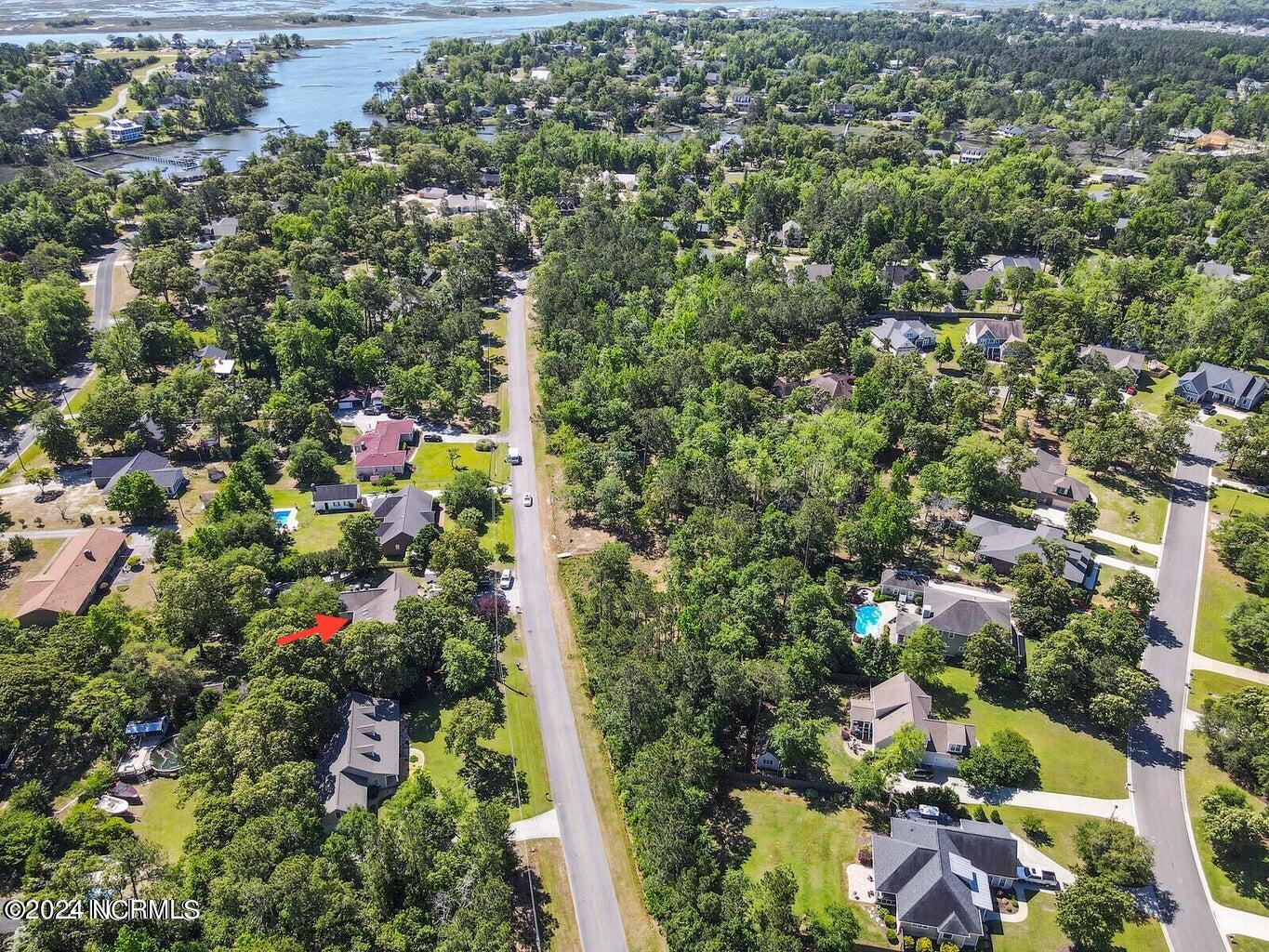 309 Center Drive Hampstead, NC 28443 - Photo 35 of 37 Ariel view to water