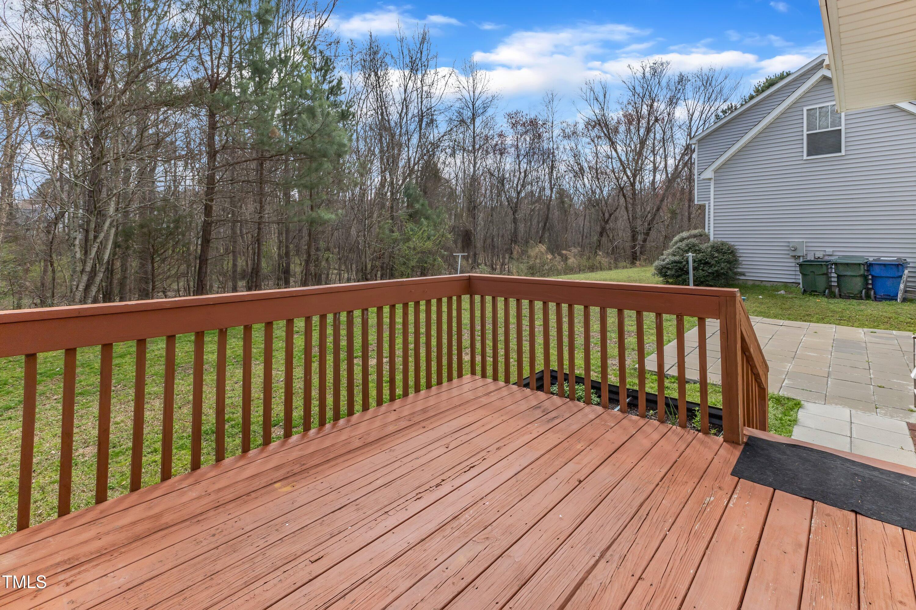 3608 Croydon Mill Way Raleigh, NC 27616 - Photo 21 of 29 a view of wooden deck