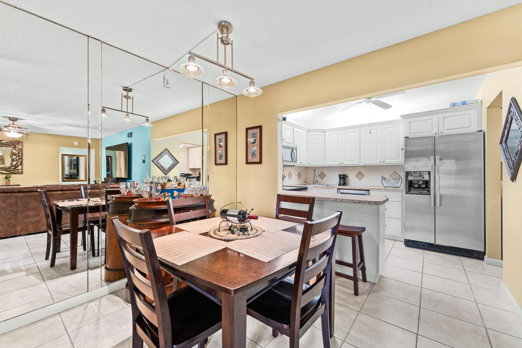 341 Pine Ridge Circle, Unit D1 Greenacres, FL 33463 - Photo 12 of 28 Dinning Room