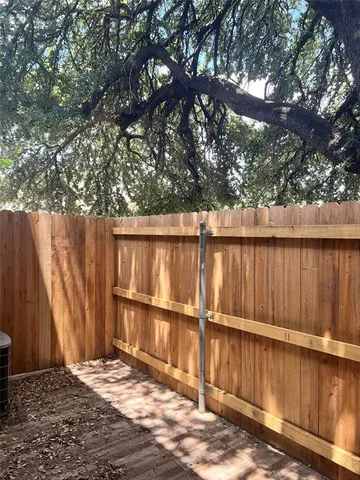 a view of wooden fence