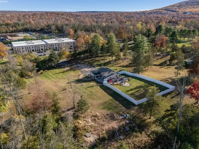 a view of city and mountain