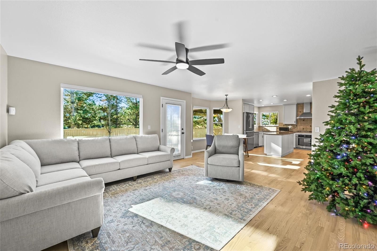 10096 Hughes Place Highlands Ranch, CO 80126 - Photo 13 of 50 a living room with furniture and a large window