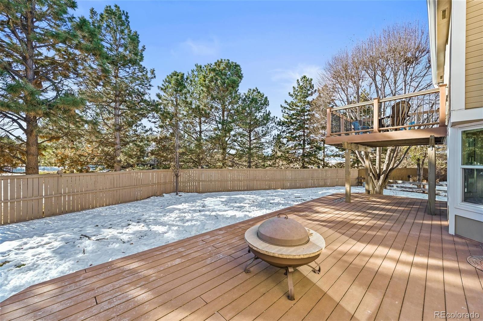 10096 Hughes Place Highlands Ranch, CO 80126 - Photo 41 of 50 a view of a backyard with plants and trees