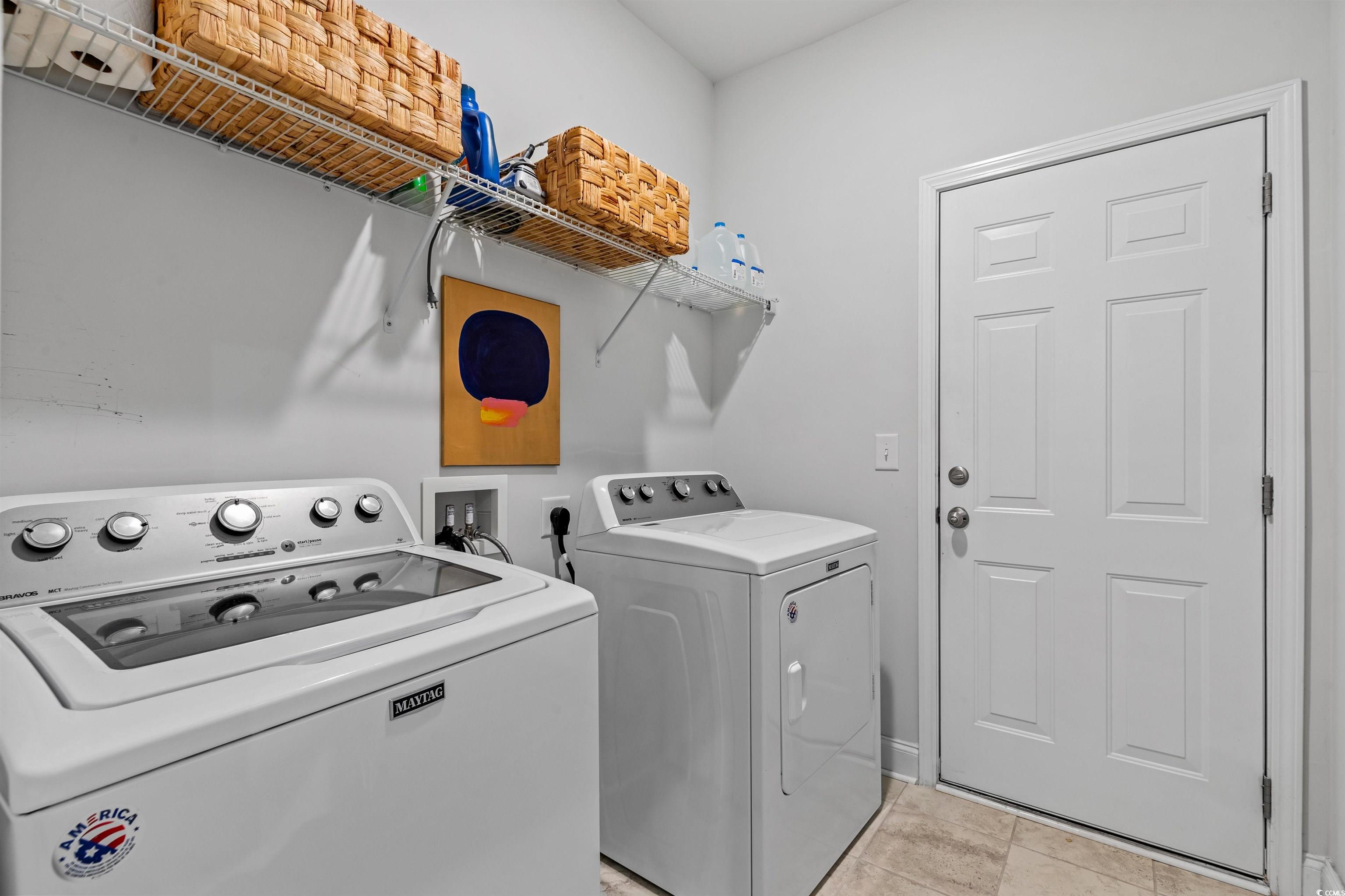 2464 Rock Dove Road Myrtle Beach, SC 29577 - Photo 24 of 34 Washroom featuring separate washer and dryer and laundry area