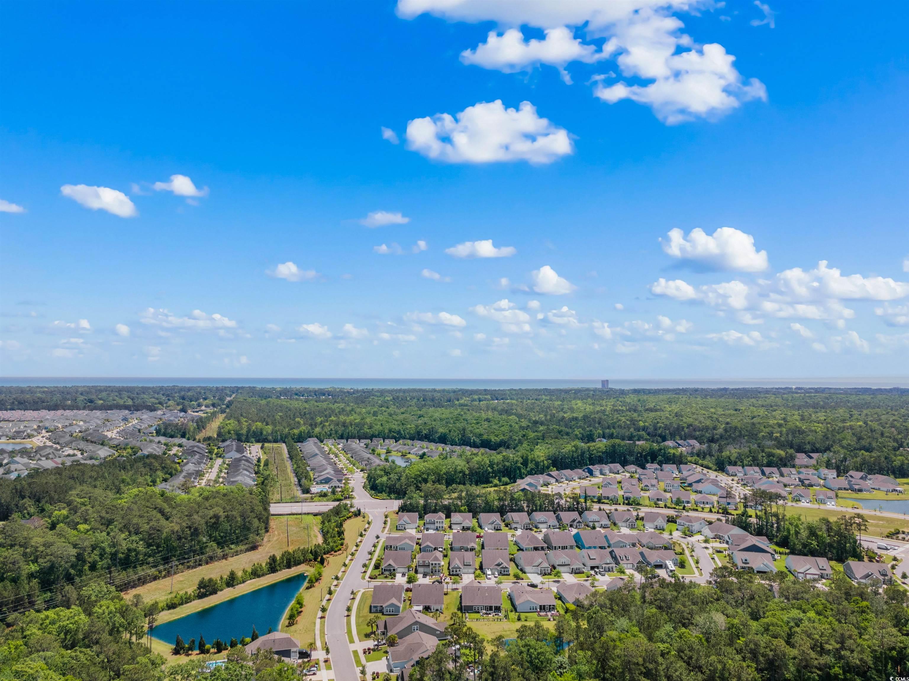 2464 Rock Dove Road Myrtle Beach, SC 29577 - Photo 33 of 34 Aerial view with a water view, a view of trees, and a residential view