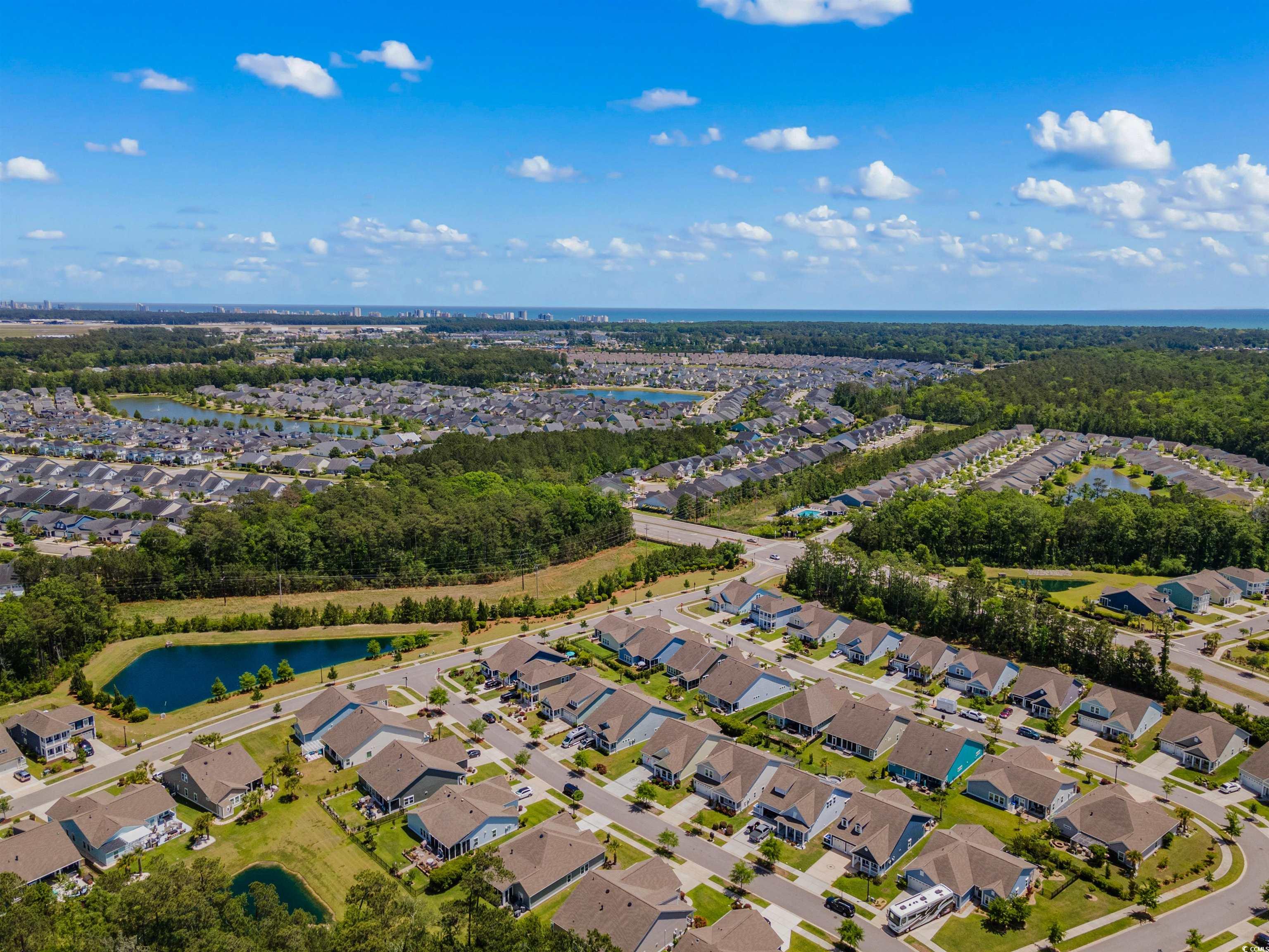 2464 Rock Dove Road Myrtle Beach, SC 29577 - Photo 34 of 34 Drone / aerial view with a water view and a residential view