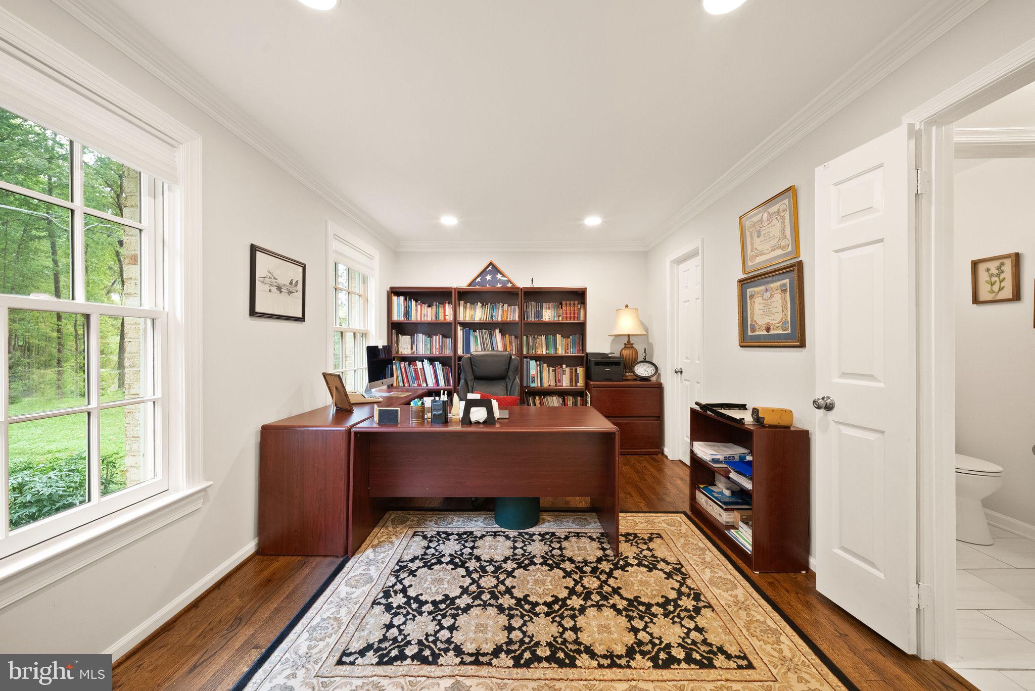 1716 Besley Road Vienna, VA 22182 - Photo 8 of 48 Office with hardwoods and recessed lighting