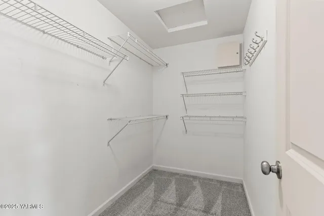 a view of walk in closet