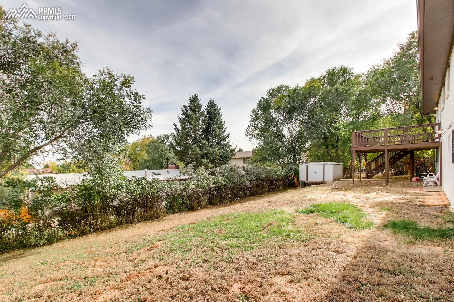171 Clarksley Road Manitou Springs, CO 80829 - Photo 24 of 25 The kids will love this large, fenced back yard! 12x10 storage shed.