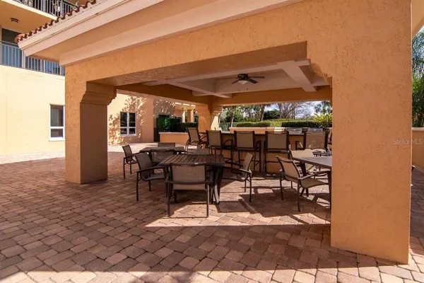 a view of a city with tall buildings